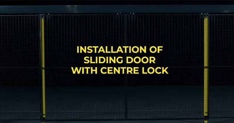 Instruction video on how to assemble a sliding door with centre lock
