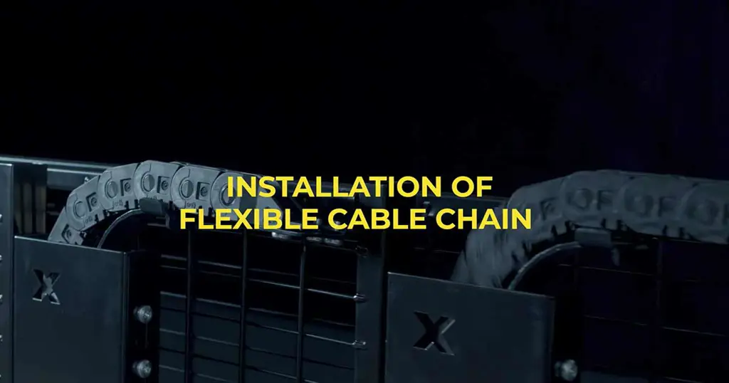 Einbau von Flexible Kabelketten für Schiebetüren mit Axelent
