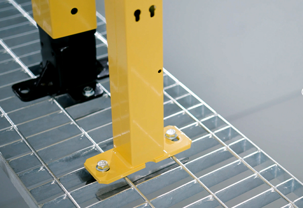 Endless installation possibilities for our posts on mezzanine floors 