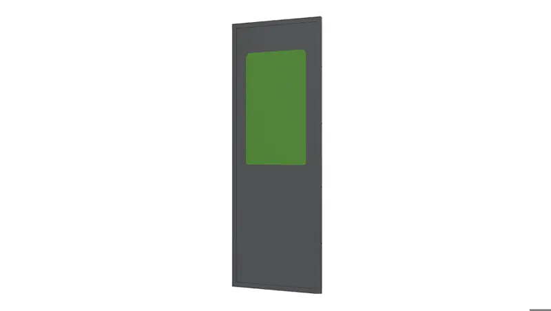 Stahlblechelement mit Kunststofffenster