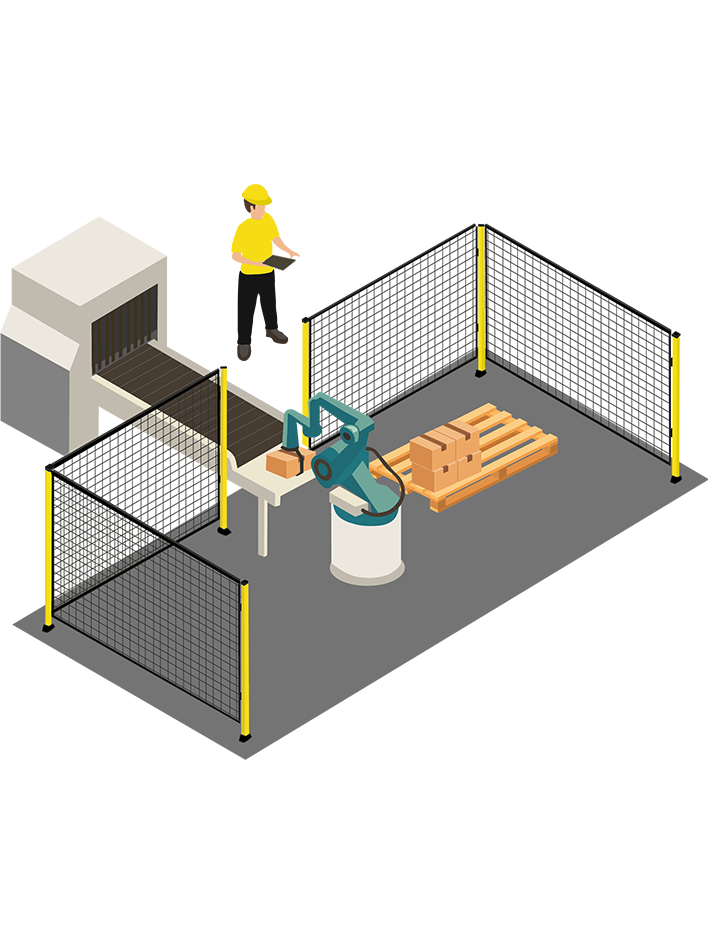 Kollaborative Roboter sind so konstruiert, dass sie sich mit Geschwindigkeiten und Kräften bewegen, die Menschen bei Kontakt oder Aufprall nicht verletzen.