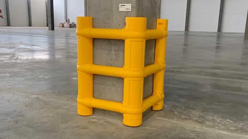 Adjustable column guard