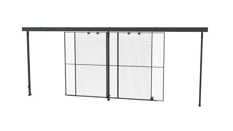 Überlappende Schiebetür