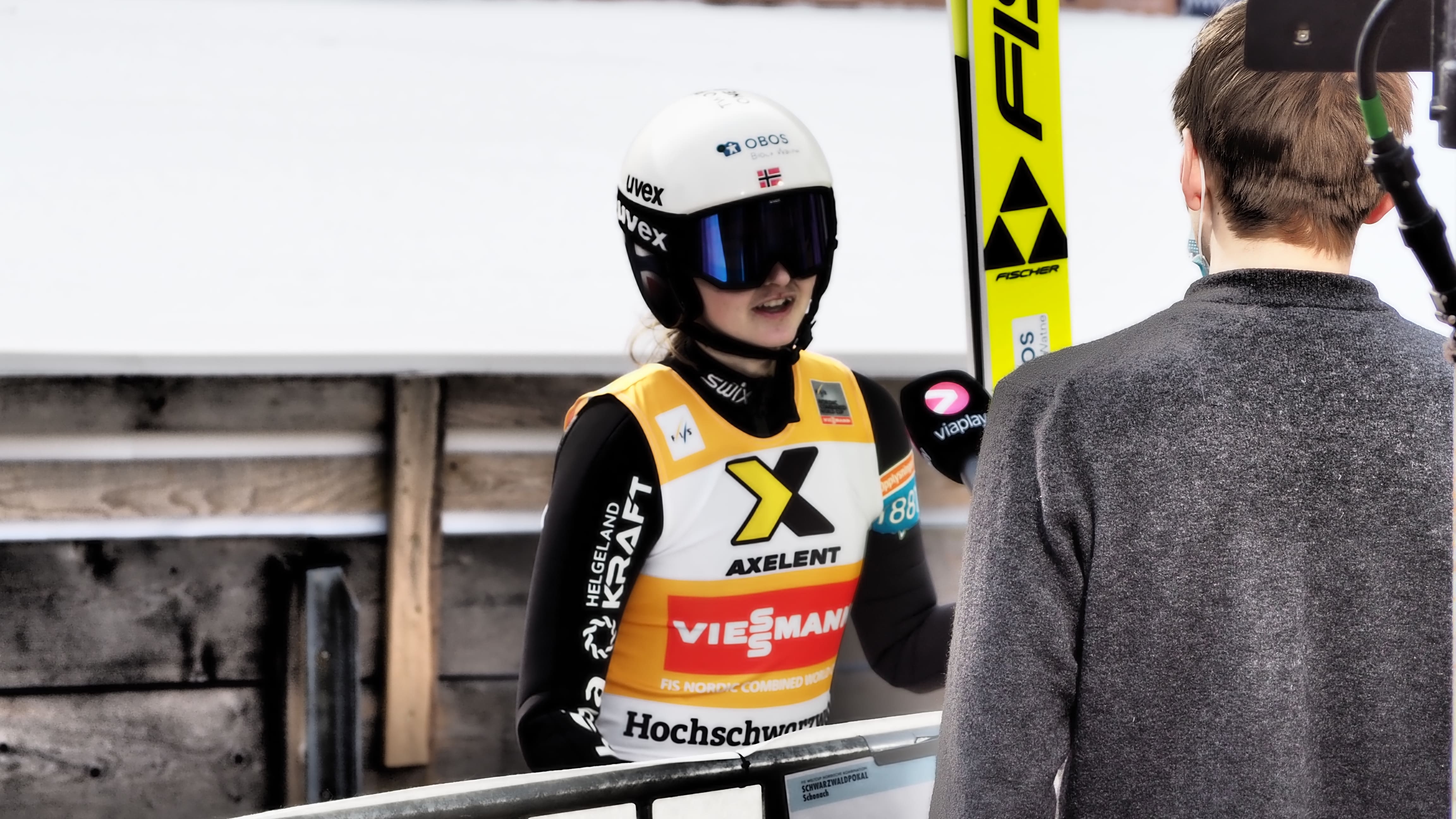 Gesamtweltcup-Siegerin Gyda Westvold Hansen (Norwegen) in Schonach