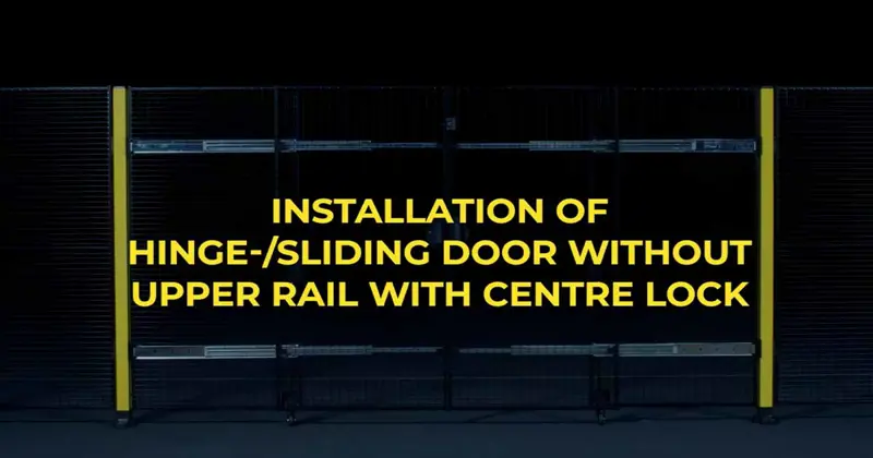 instruction videos on how to assemble combiled hinged and sliding door