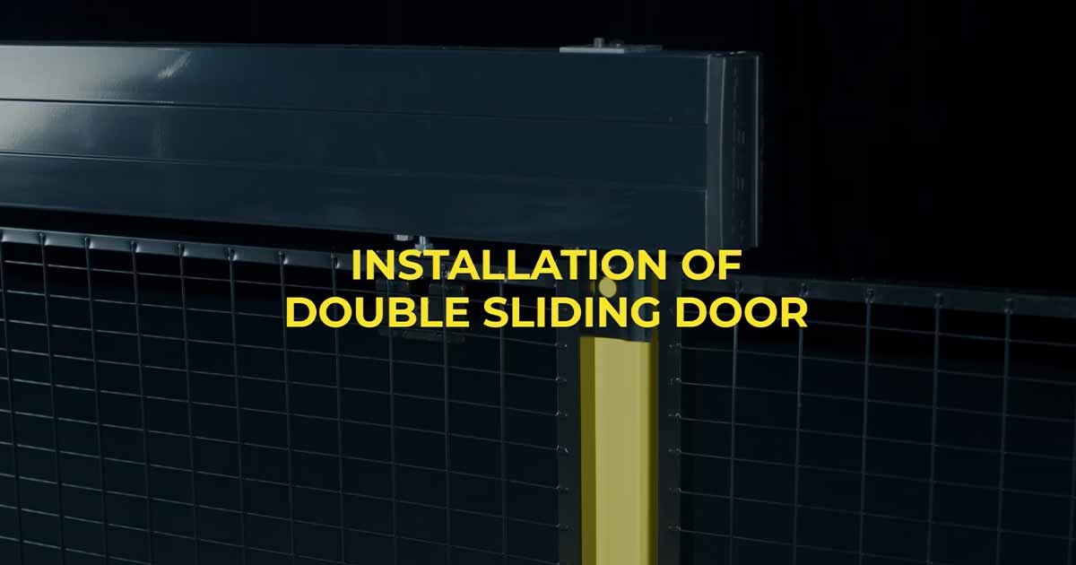 Instruction video on how to assemble a Double sliding door with 2-step rail