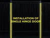 axelent shows how to install single hinge door for machine guarding