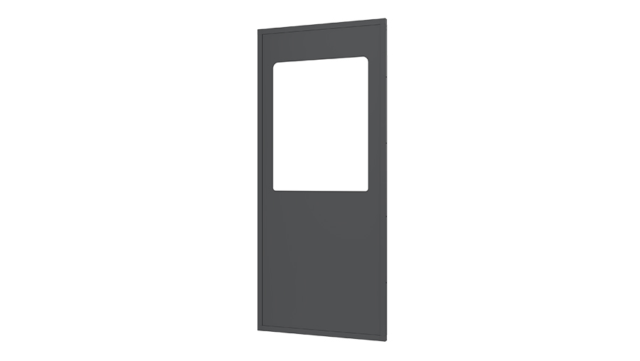 Stahlblechelement mit Kunststofffenster