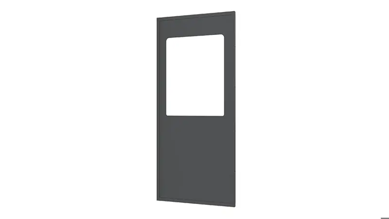 Stahlblechelement mit Kunststofffenster