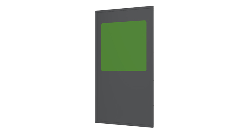 Stahlblechelement mit Kunststofffenster