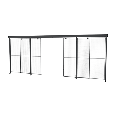 Doppelte Schiebetür mittig schließend