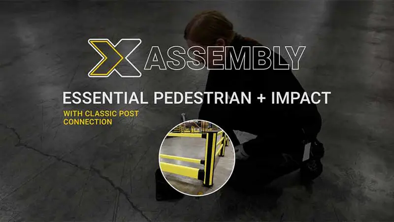 Axelent Assembly - Essential Pedestrian Barrier with Impact and Classic Post connection