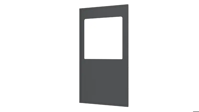 Stahlblechelement mit Kunststofffenster