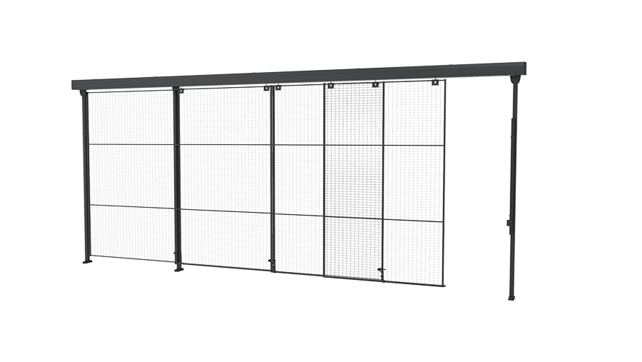 Schiebetür mit 3-Step-Schiene