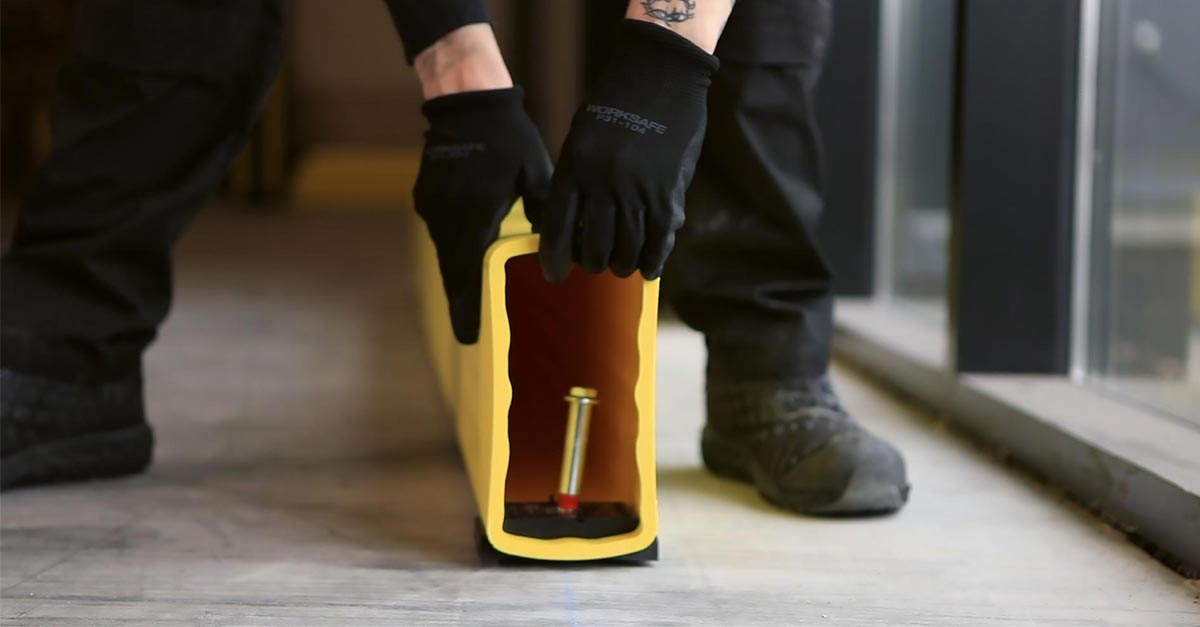 Rammschutz-Bodenbarriere 