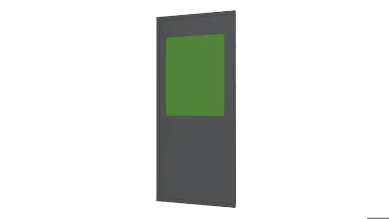 Stahlblechelement mit Kunststofffenster